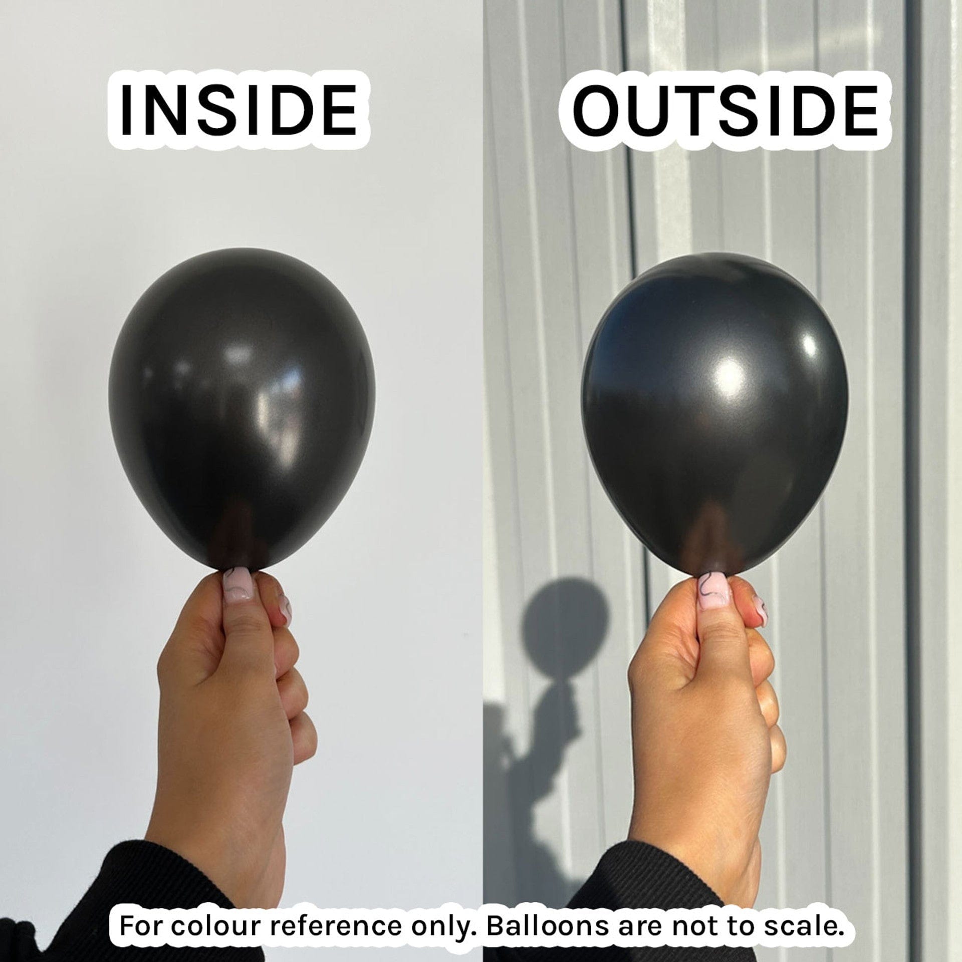 Balloons2Go Balloons 5 inch (100 Ct) / Metallic Black Sempertex Metallic Latex Balloons | All Sizes Sempertex Metallic Latex Balloons | All Sizes
