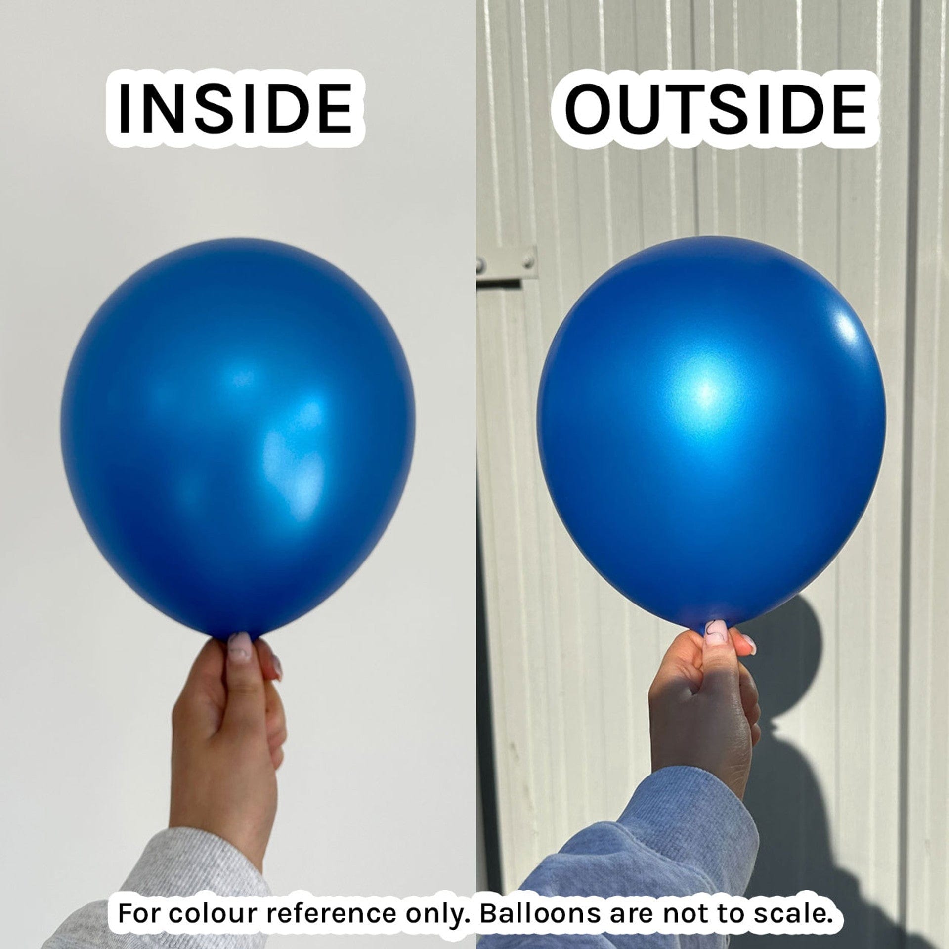 Balloons2Go Balloons 11 inch (100 Ct) / Metallic Blue Sempertex Metallic Latex Balloons | All Sizes Sempertex Metallic Latex Balloons | All Sizes