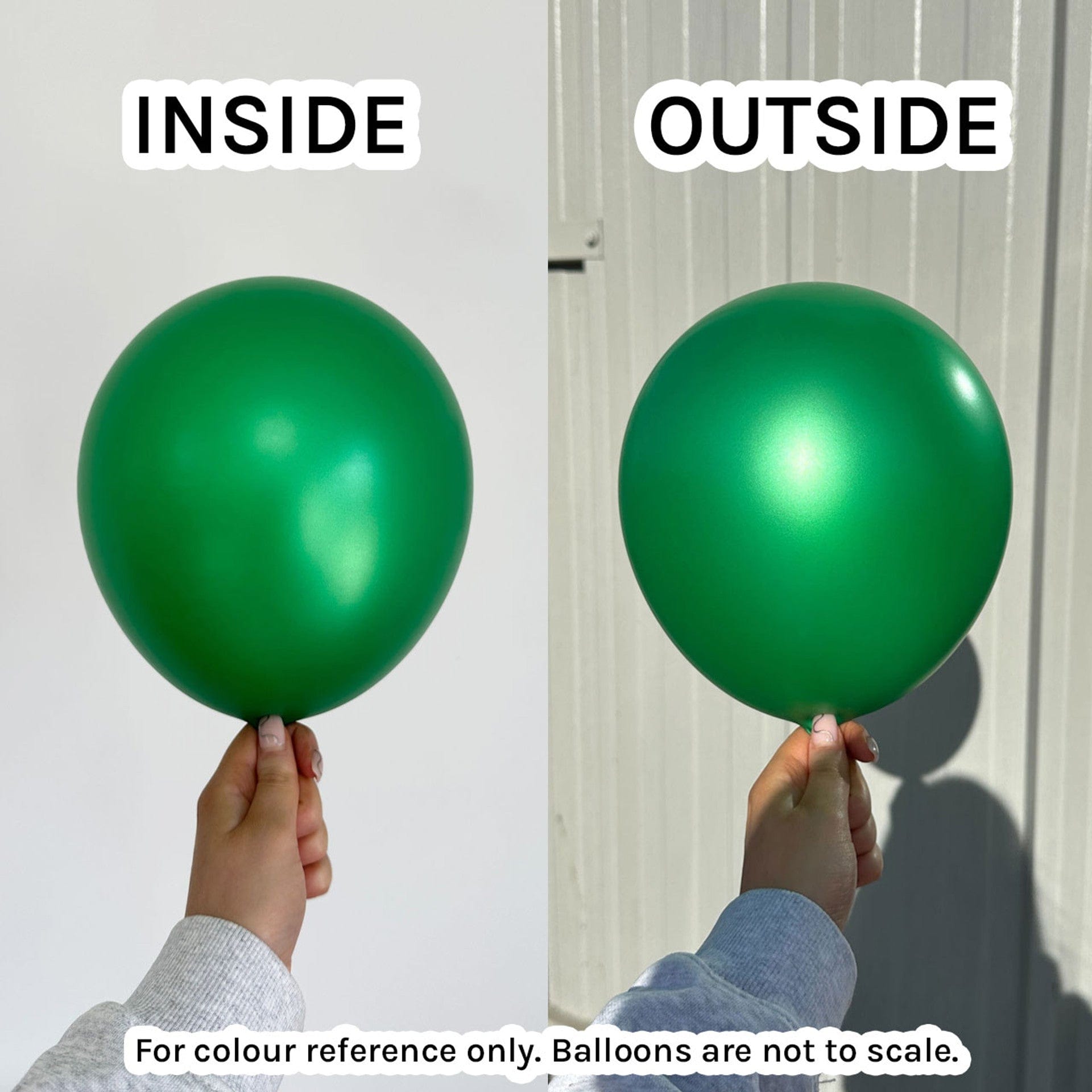 Balloons2Go Balloons 5 inch (100 Ct) / Metallic Green Sempertex Metallic Latex Balloons | All Sizes Sempertex Metallic Latex Balloons | All Sizes