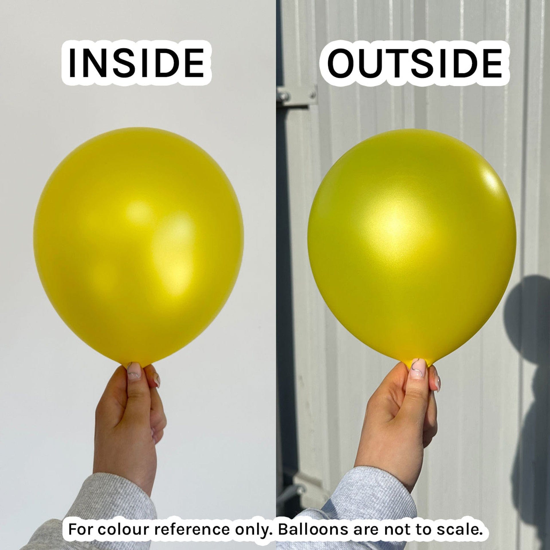 Balloons2Go Balloons 5 inch (100 Ct) / Metallic Yellow Sempertex Metallic Latex Balloons | All Sizes Sempertex Metallic Latex Balloons | All Sizes