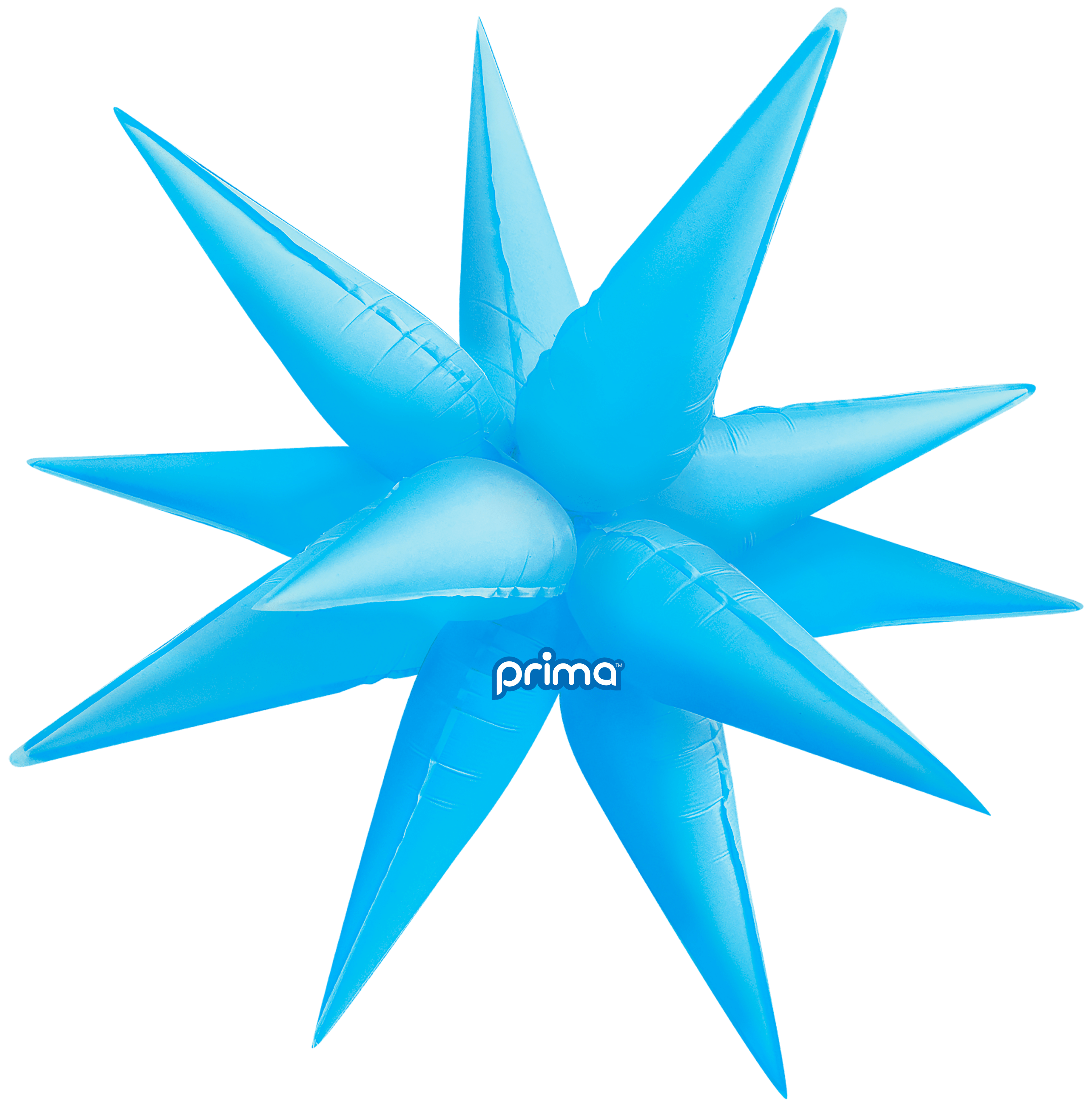 Balloons2Go Balloons Electric Blue Starbursts Balloon Electric Blue Starbursts Balloon | Shiny Party Accent