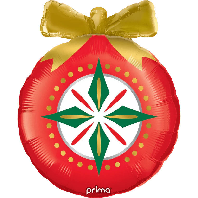 Balloons2Go Balloons 22" Christmas Ornament 22in Christmas Ornament Foil Balloon | Festive Décor