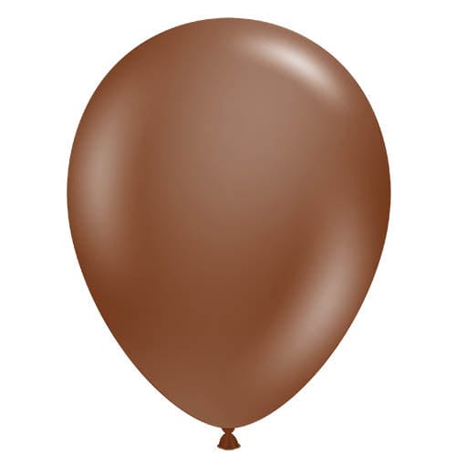 Balloons2Go Balloons 5 inch (50 Ct) / Cocoa TUFTEX Deluxe Round Latex Colors | All Sizes Tuftex Designer Round Latex Balloons | Assorted Premium Colors