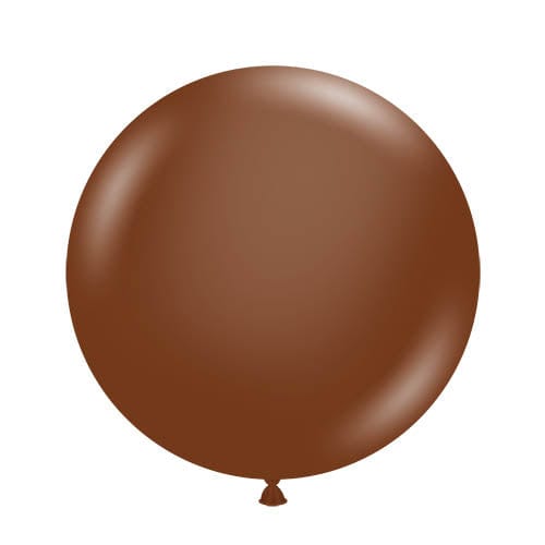 Balloons2Go Balloons 24 inch (25 Ct) / Cocoa TUFTEX Deluxe Round Latex Colors | All Sizes Tuftex Designer Round Latex Balloons | Assorted Premium Colors