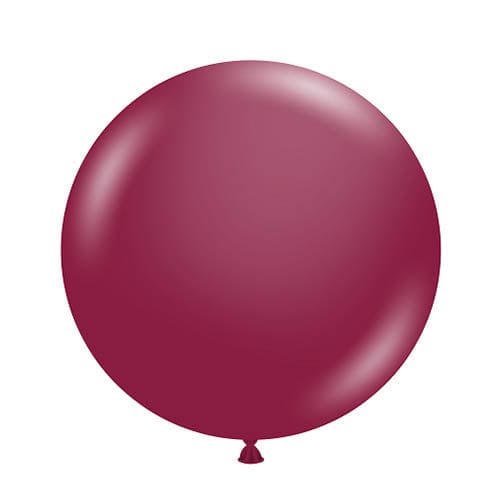Balloons2Go Balloons 24 inch (25 Ct) / Sangria TUFTEX Deluxe Round Latex Colors | All Sizes Tuftex Designer Round Latex Balloons | Assorted Premium Colors