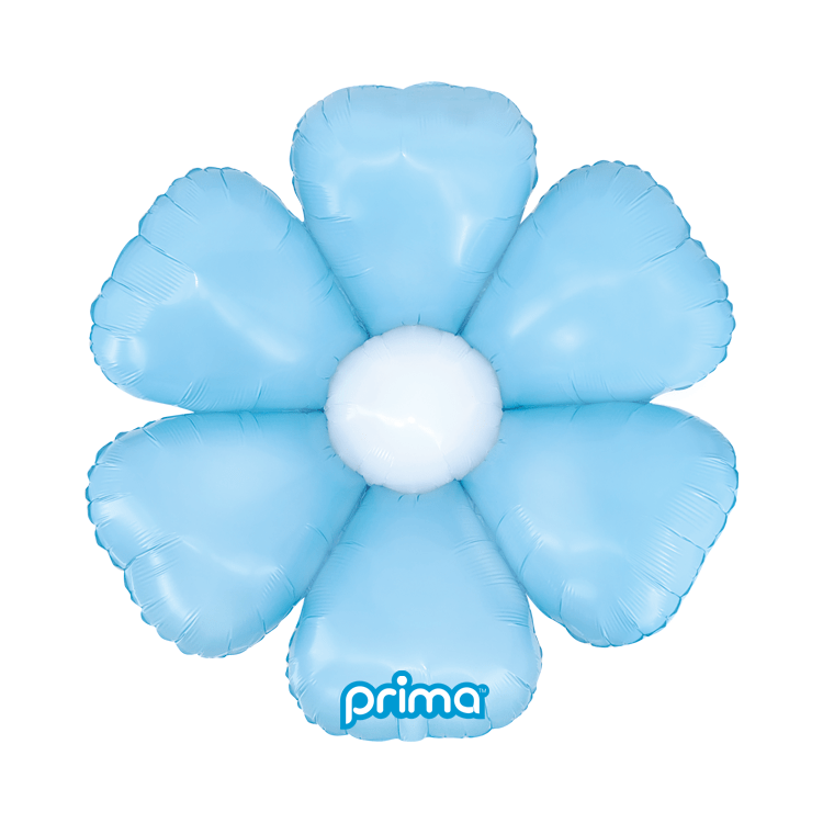Balloons2Go Balloons Pale Blue Daisy / 24 Inch Air-Fill Prima Daisy Balloons Prima Daisy Balloons