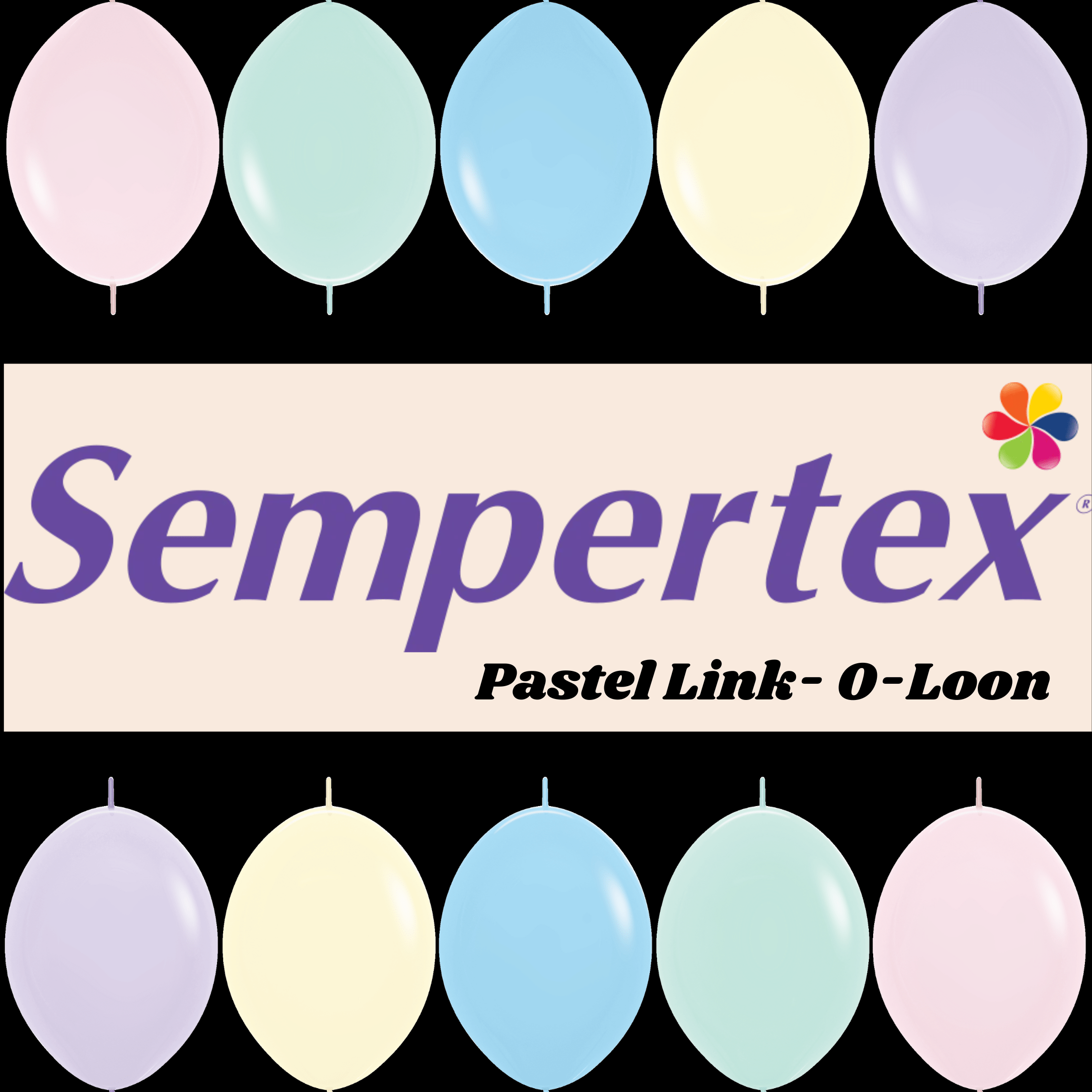Balloons2Go Balloons Sempertex Pastel Matte Link-O-Loon Balloon Sempertex Pastel Matte Link-O-Loon Balloon