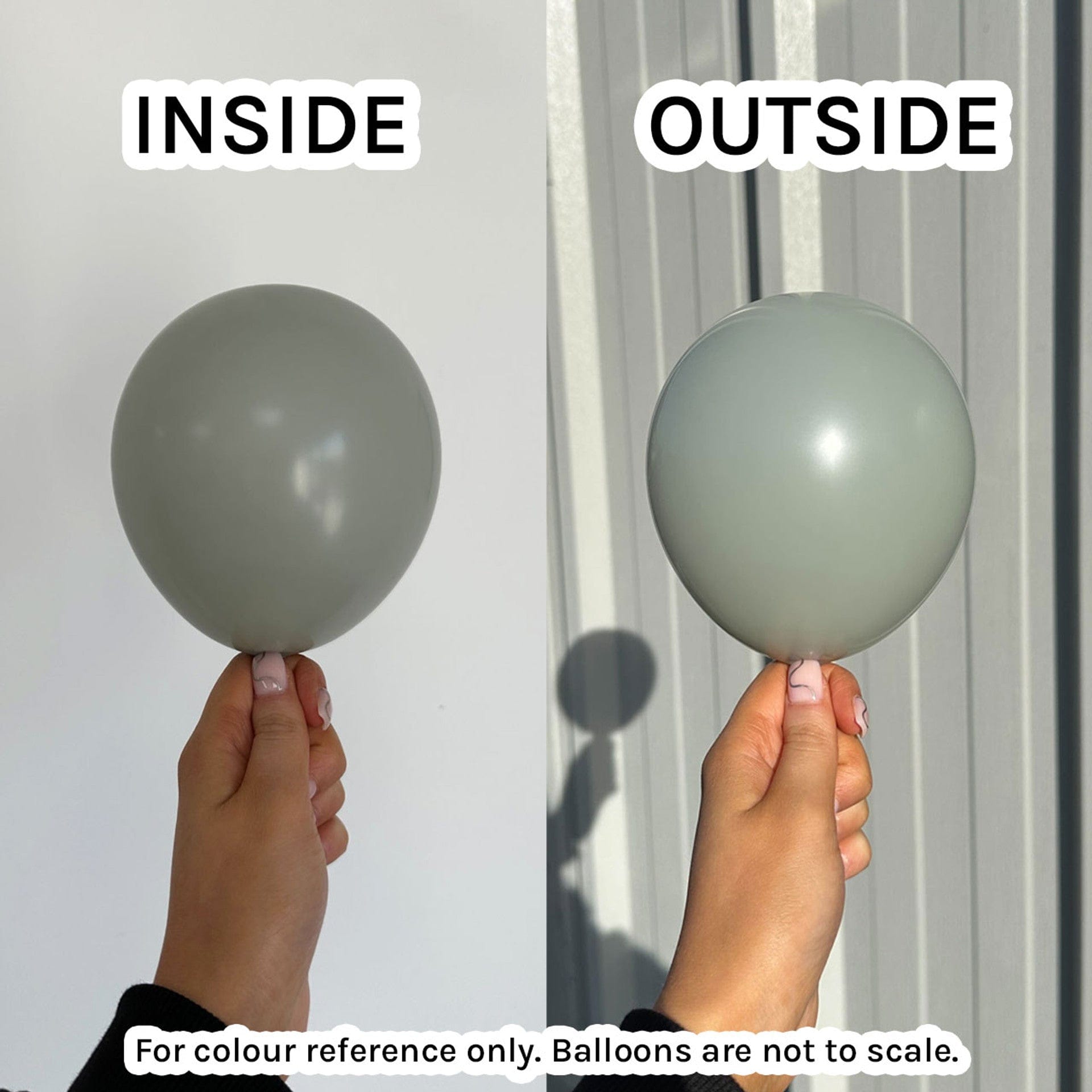 Balloons2Go Balloons 5 inch (100 Ct) / Pastel Dusk Laurel Green Sempertex Pastel Dusk Round Latex Balloons / All Sizes Sempertex Pastel Dusk Round Latex Balloons / All Sizes