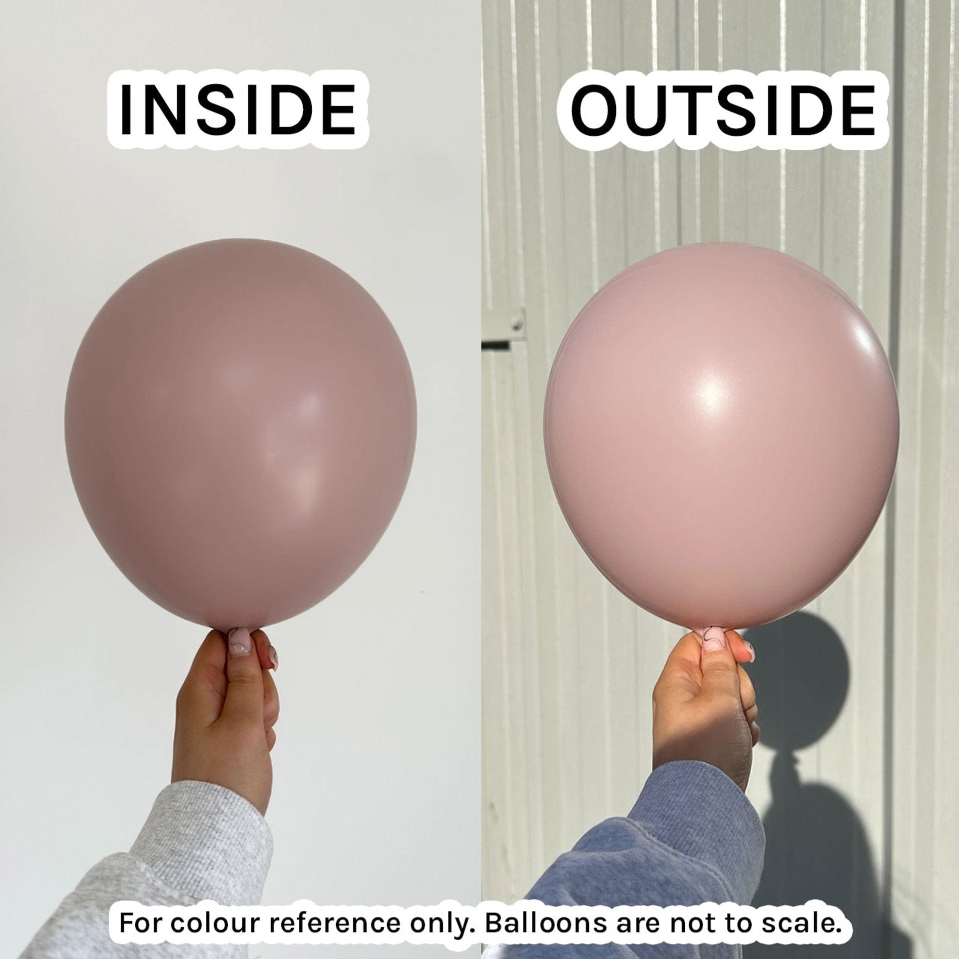 Balloons2Go Balloons 5 inch (100 Ct) / Pastel Dusk Rose Sempertex Pastel Dusk Round Latex Balloons / All Sizes Sempertex Pastel Dusk Round Latex Balloons / All Sizes