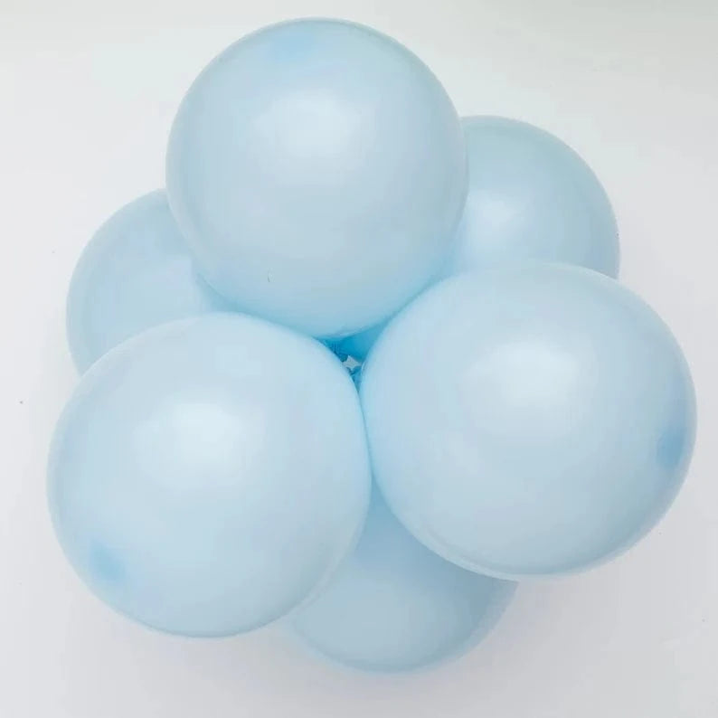 Balloons2Go Balloons 5 inch (100 Ct) / Pastel Matte Blue Sempertex Pastel Matte Round Latex Balloons | All Sizes Sempertex Pastel Matte Round Latex Balloons