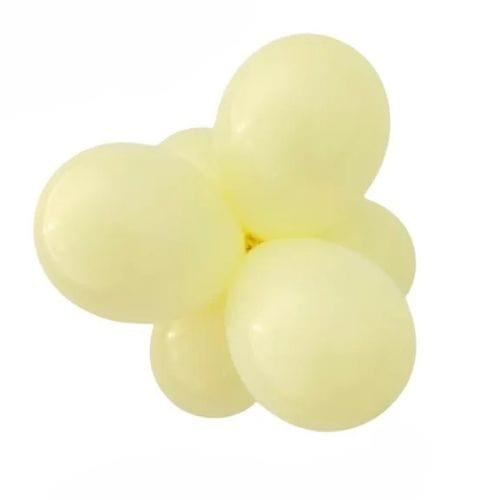 Balloons2Go Balloons 5 inch (100 Ct) / Pastel Matte Yellow Sempertex Pastel Matte Round Latex Balloons | All Sizes Sempertex Pastel Matte Round Latex Balloons