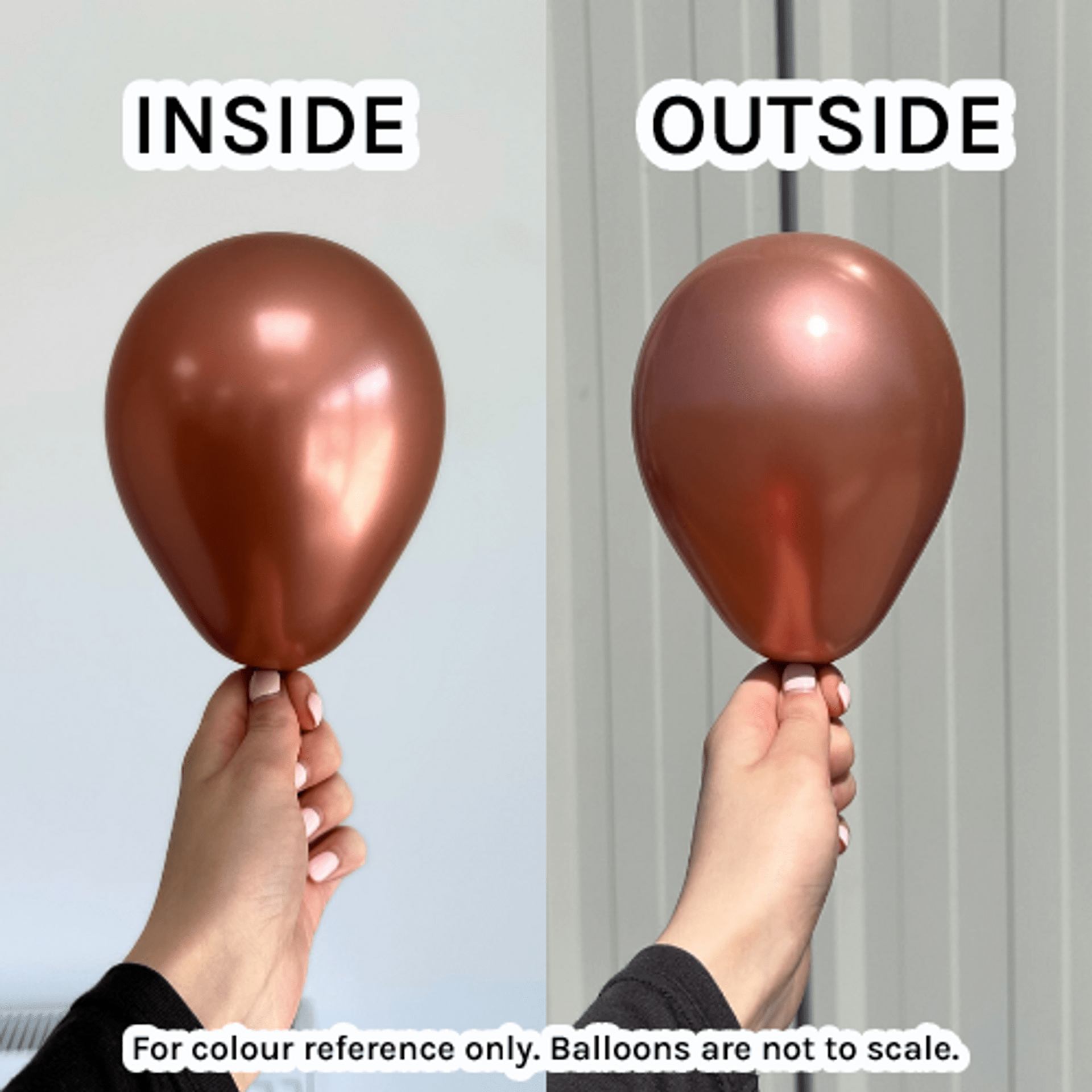 Balloons2Go Balloons 5 inch (100 Ct) / Reflex Rose Gold Sempertex Reflex Latex Balloons | All Sizes Sempertex Reflex Latex Balloons | All Sizes