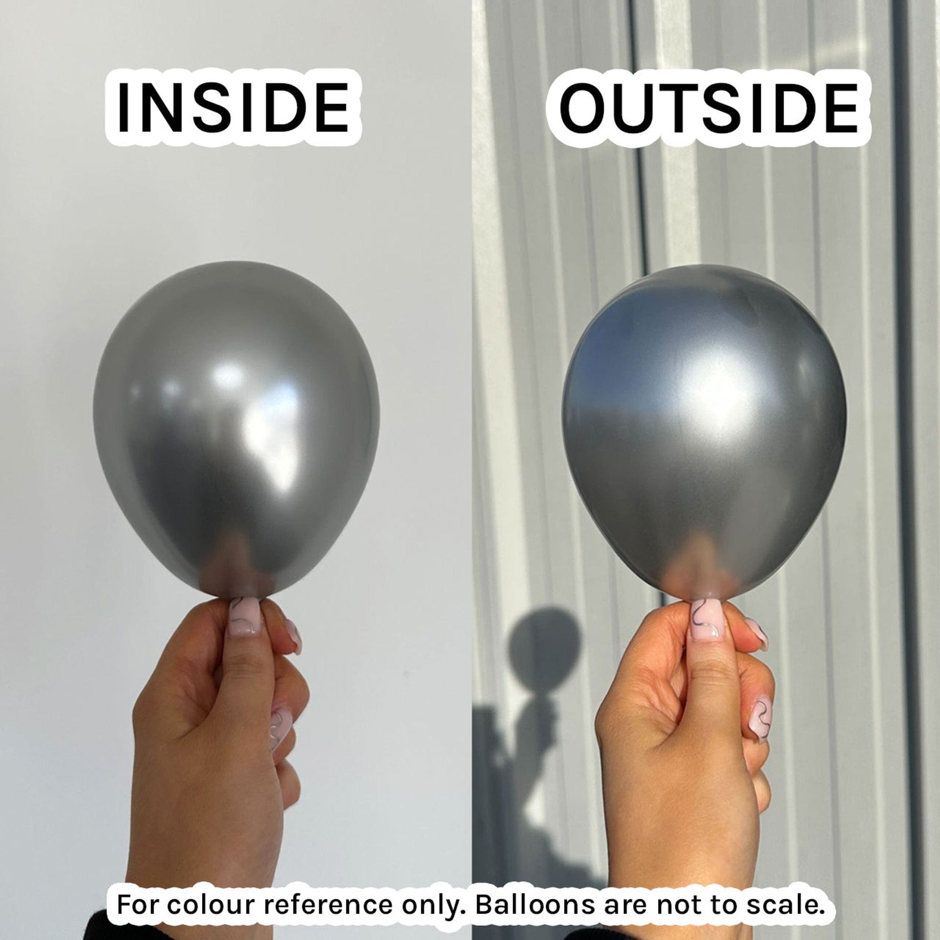 Balloons2Go Balloons 5 inch (100 Ct) / Reflex Silver Sempertex Reflex Latex Balloons | All Sizes Sempertex Reflex Latex Balloons | All Sizes