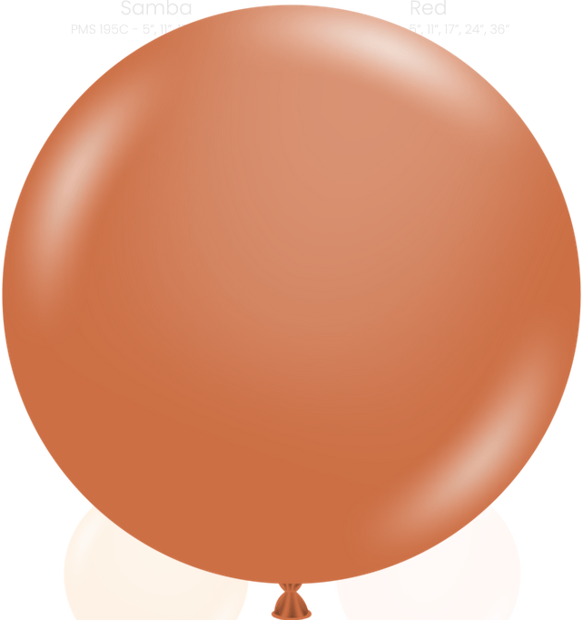 Balloons2Go Balloons 24 inch (25 Ct) / Burnt Orange TUFTEX Deluxe Round Latex Colors | All Sizes Tuftex Designer Round Latex Balloons | Assorted Premium Colors
