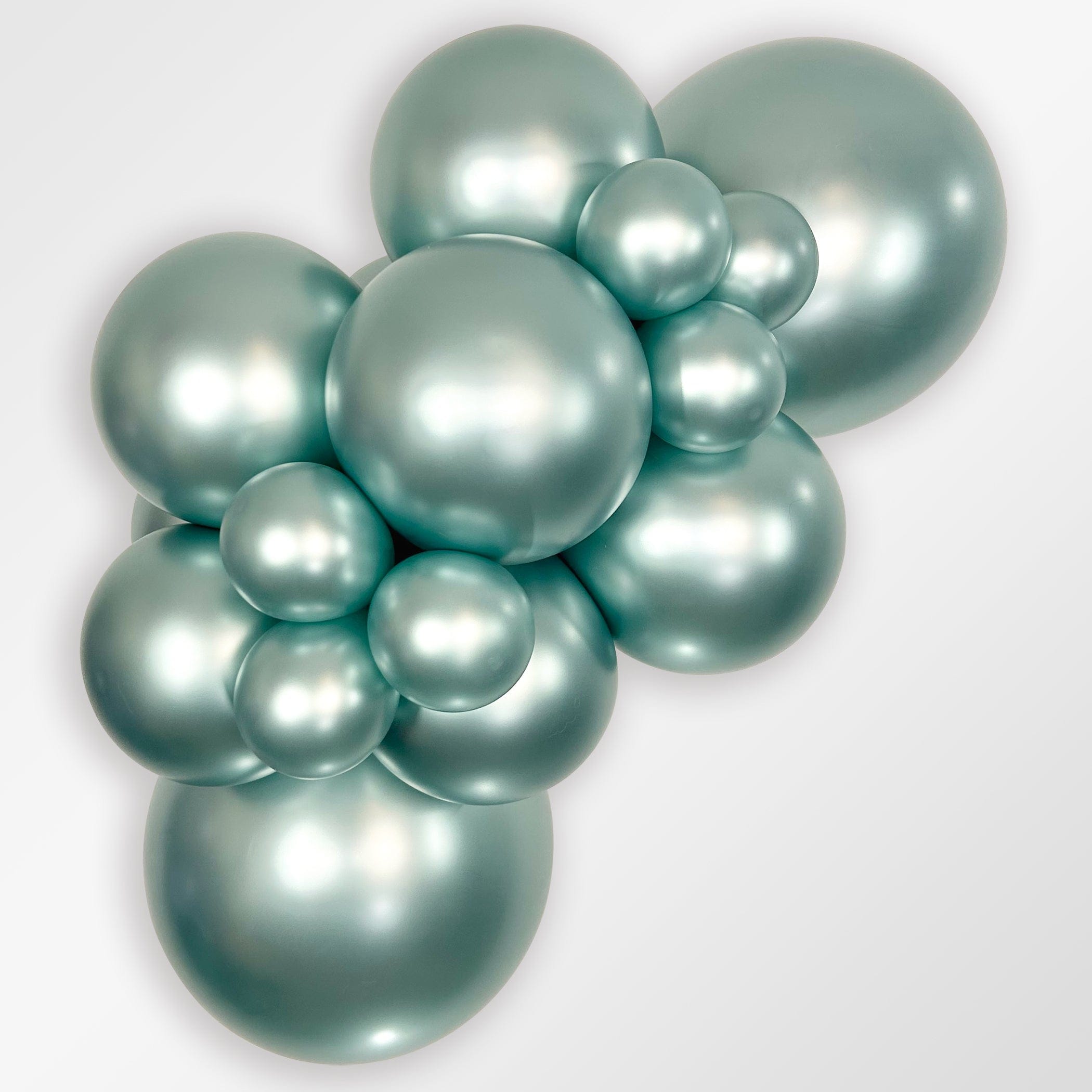 Balloons2Go Balloons 18" Sempertex Silk Cool Mint Balloons 25 Ct 18in Silk Cool Mint Latex Balloons - 25ct | Sempertex Soft Hue