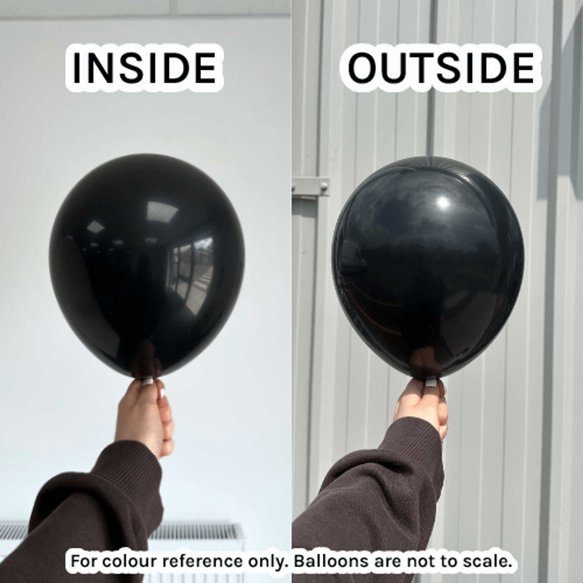 Balloons2Go Balloons 12" Kalisan Standard Black Balloon 100 Ct 12in Standard Black Latex Balloons - 100ct | Kalisan