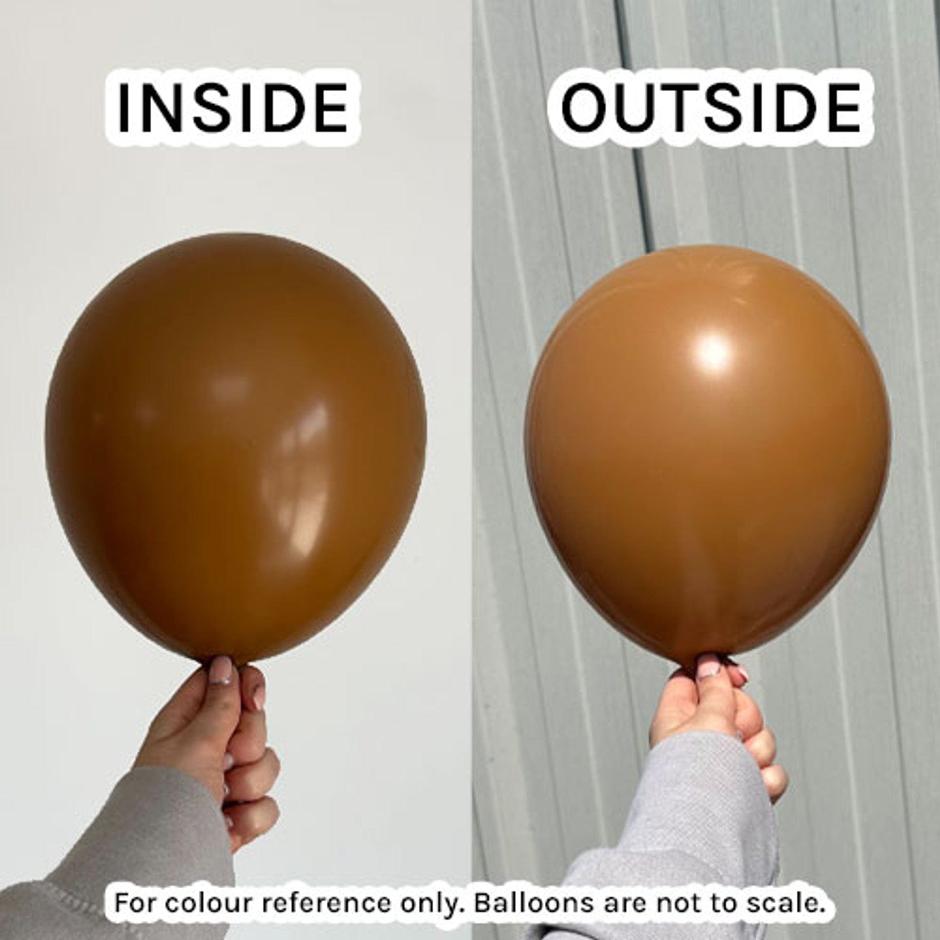 Balloons2Go Balloons 12" Kalisan Standard Caramel Brown Balloon 100 Ct 12in Caramel Brown Latex Balloons - 100ct | Kalisan Standard
