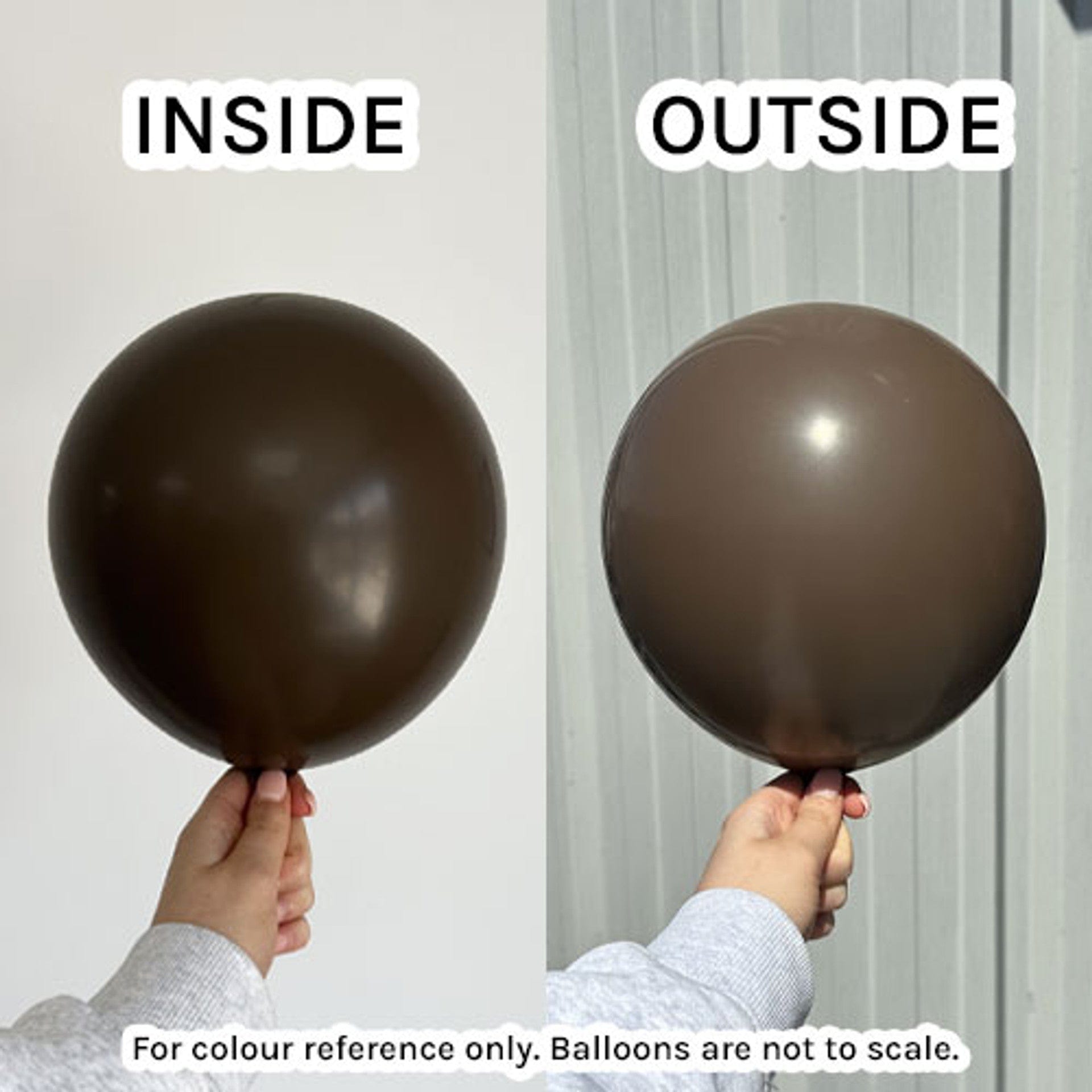 Balloons2Go Balloons 12" Kalisan Standard Chocolate Brown Balloon 100 Ct 12in Standard Chocolate Brown Balloons - 100ct | Kalisan
