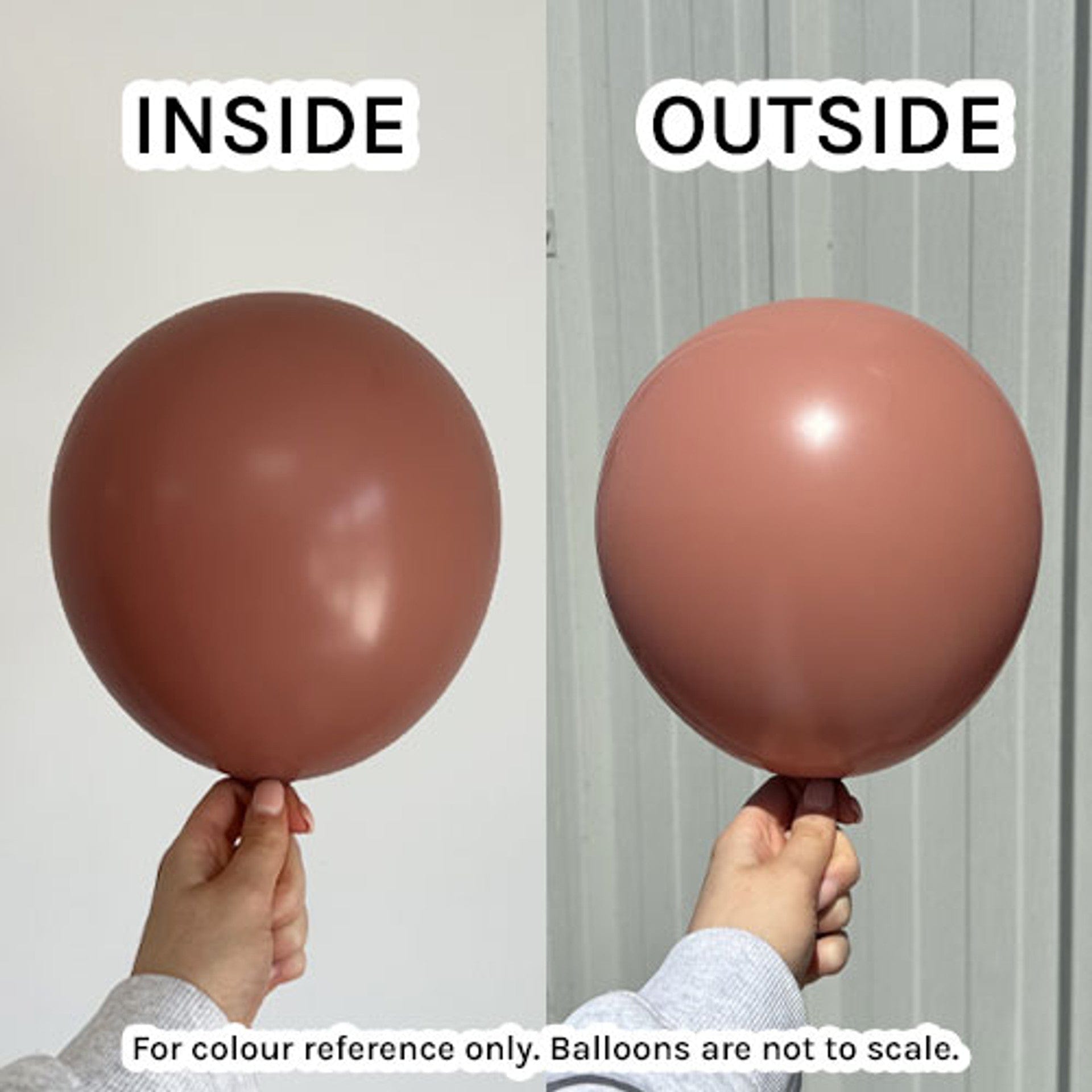 Balloons2Go Balloons 5 inch (100 Ct) / Clay Pink Kalisan Standard Colors All Sizes Kalisan Deluxe Latex Balloons | Vibrant Color Collection