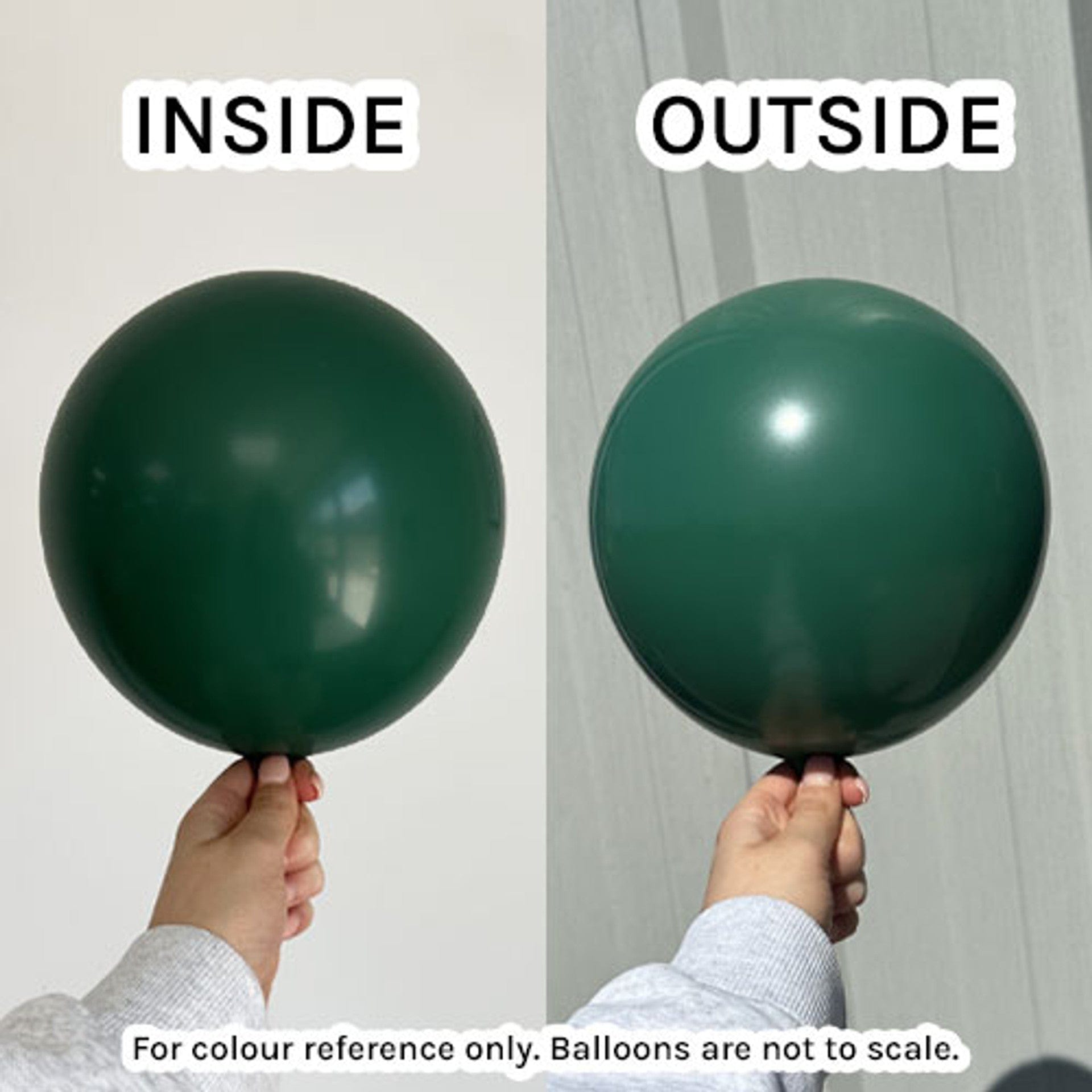 18in Standard Dark Green Latex Balloons - 100ct | Kalisan