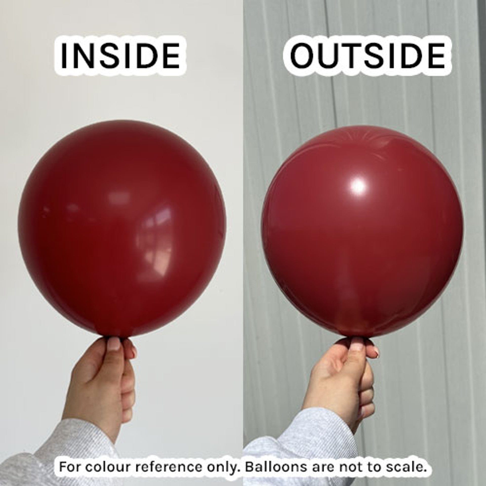 Balloons2Go Balloons 5 inch (100 Ct) / Deep Red Kalisan Standard Colors All Sizes Kalisan Deluxe Latex Balloons | Vibrant Color Collection