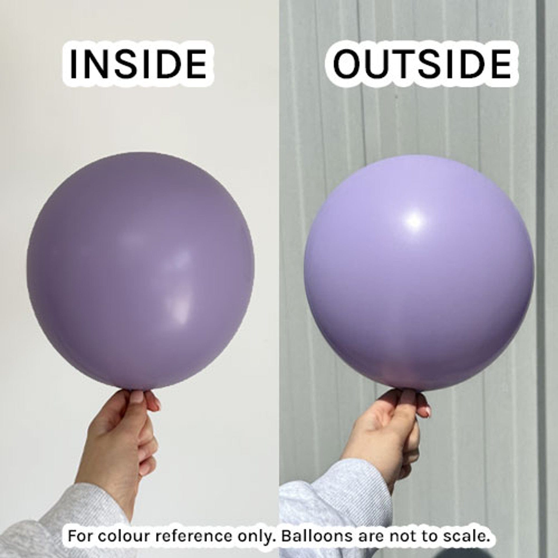 Balloons2Go Balloons 5 inch (100 Ct) Kalisan Standard Lilac Balloons 5in Kalisan Standard Lilac Latex Balloons - 100ct | Light Purple Decor