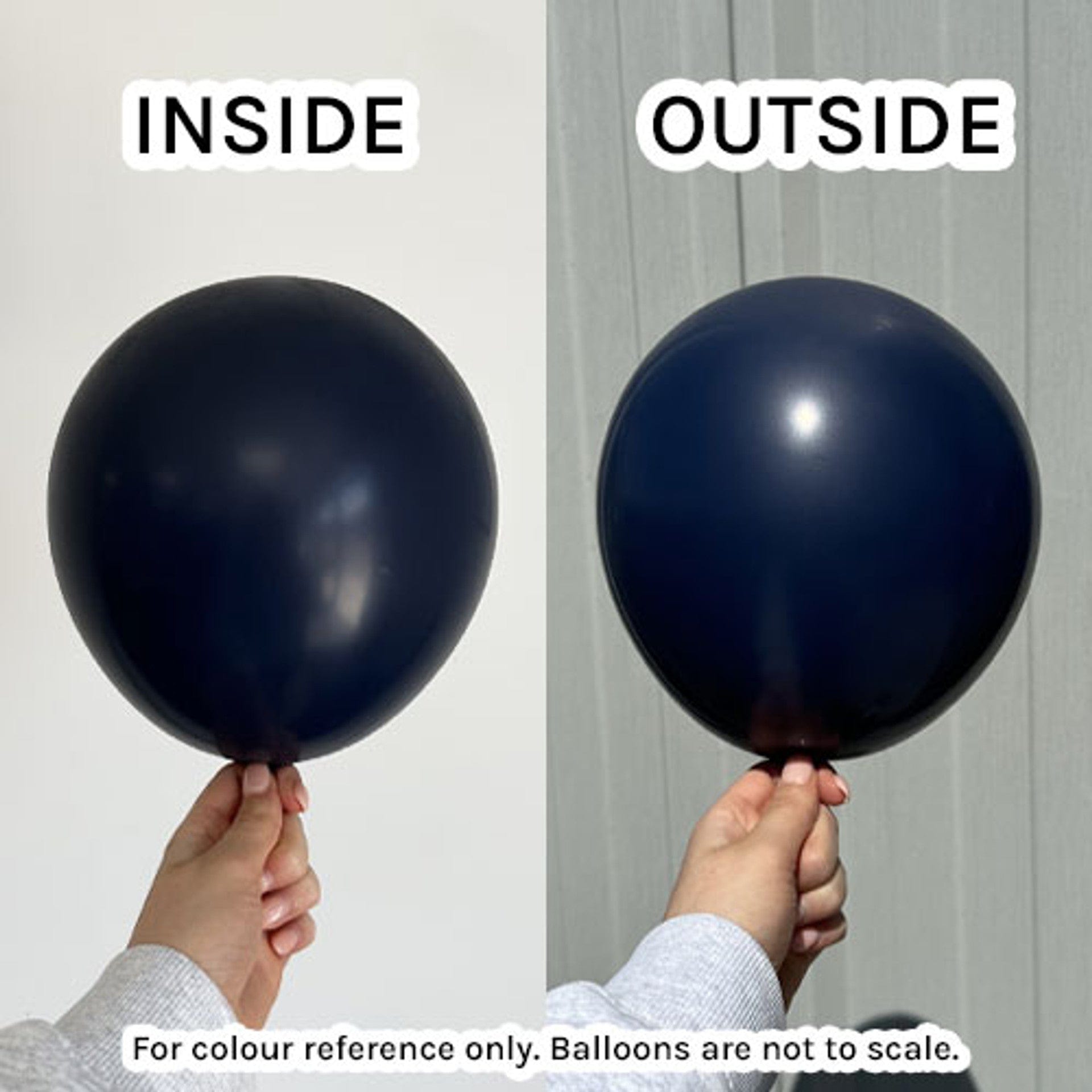 Balloons2Go Balloons 5 inch (100 Ct) Kalisan Standard Navy Blue Balloons 5in Navy Blue Latex Balloons - 100ct | Kalisan Standard