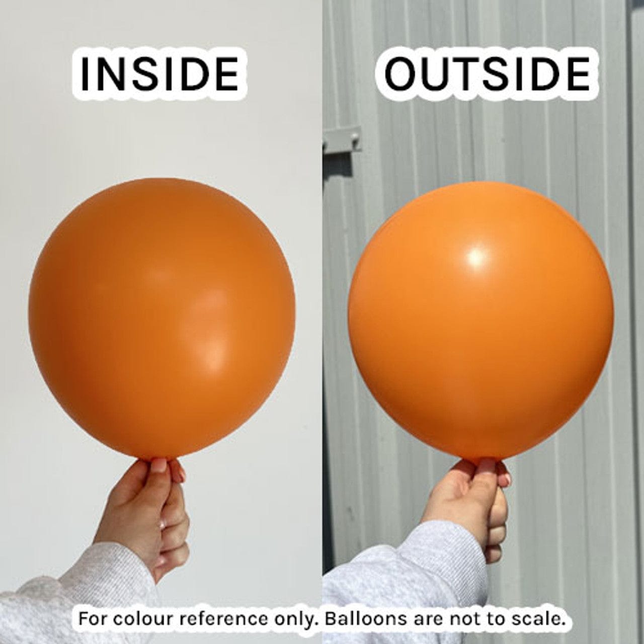 Balloons2Go Balloons 5 inch (100 Ct) Kalisan Standard Orange Balloons 5in Standard Orange Latex Balloons - 100ct | Kalisan Minis