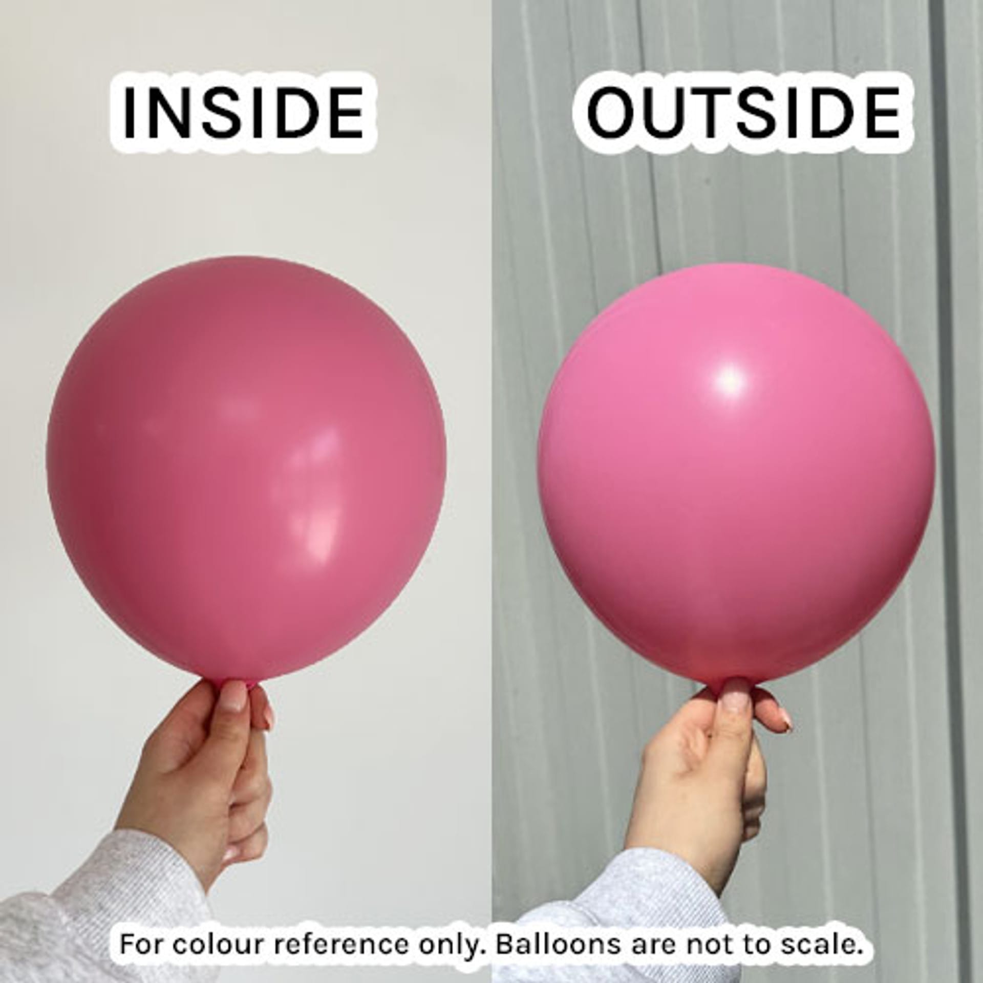 Balloons2Go Balloons 5 inch (100 Ct) / Queen pink Kalisan Standard Colors All Sizes Kalisan Deluxe Latex Balloons | Vibrant Color Collection