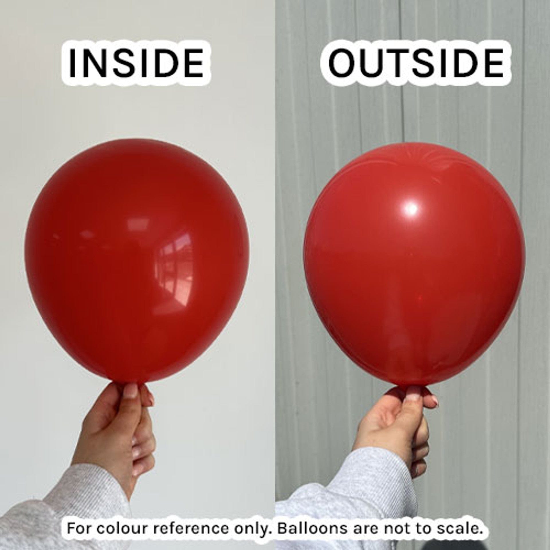 Balloons2Go Balloons 5 inch (100 Ct) / Red Kalisan Standard Colors All Sizes Kalisan Deluxe Latex Balloons | Vibrant Color Collection