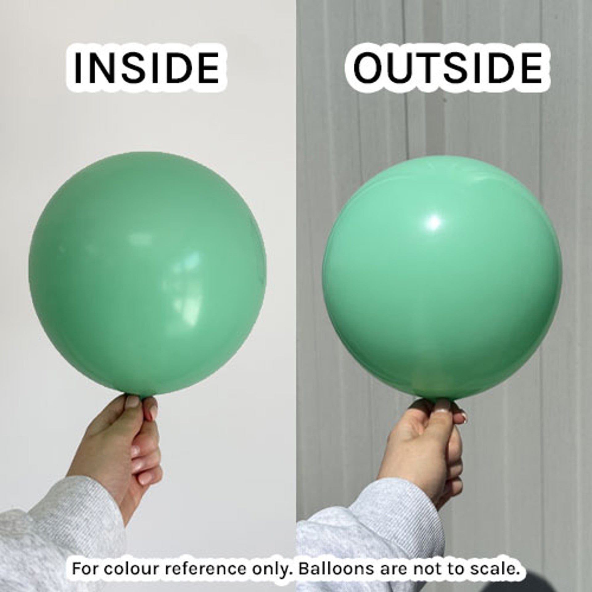 Balloons2Go Balloons 12" Kalisan Standard Sea Green Balloon 100 Ct 12" Kalisan Standard Sea Green Balloon 100 Ct