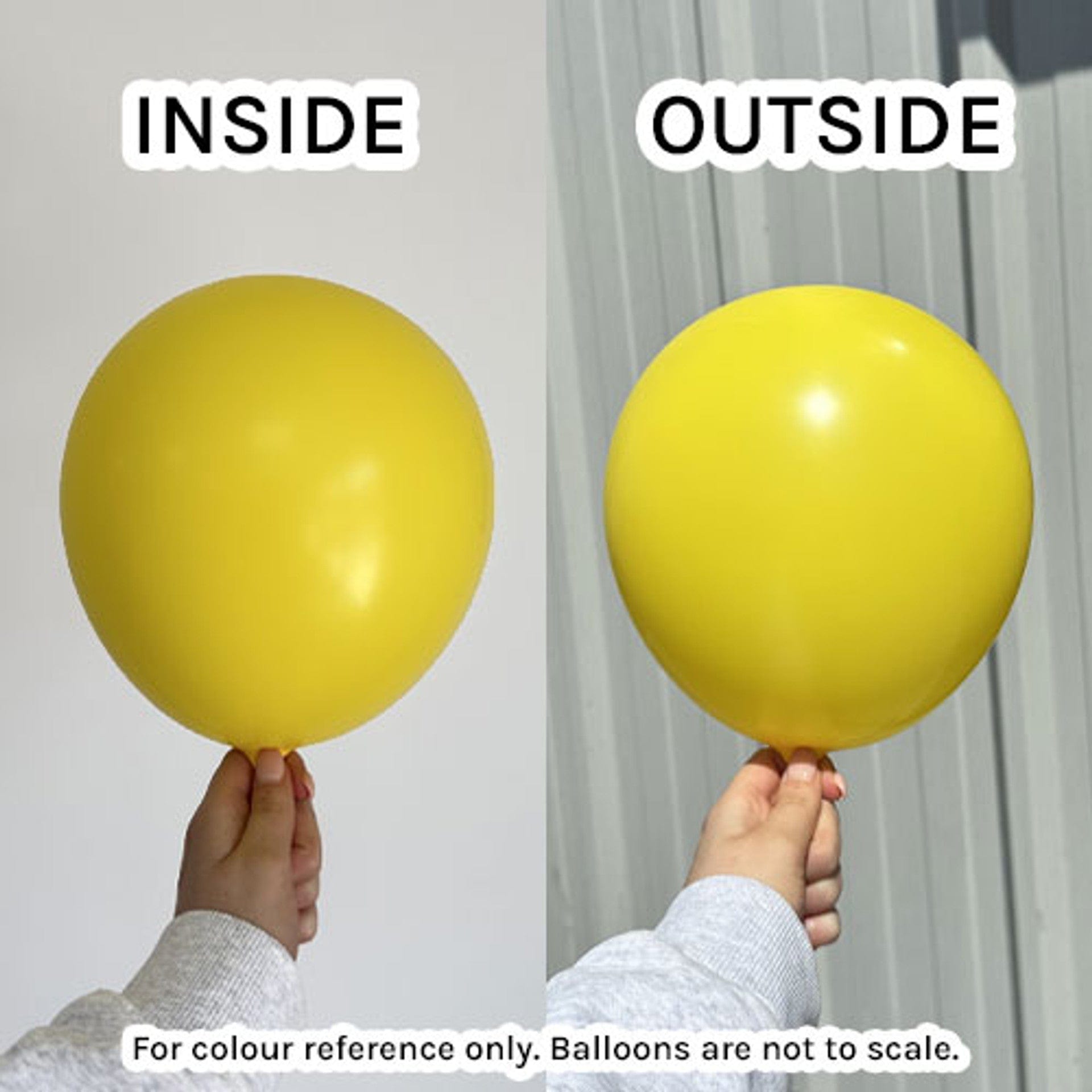 Balloons2Go Balloons 5 inch (100 Ct) Kalisan Standard Yellow Balloons 5in Kalisan Standard Yellow Balloons - 100ct