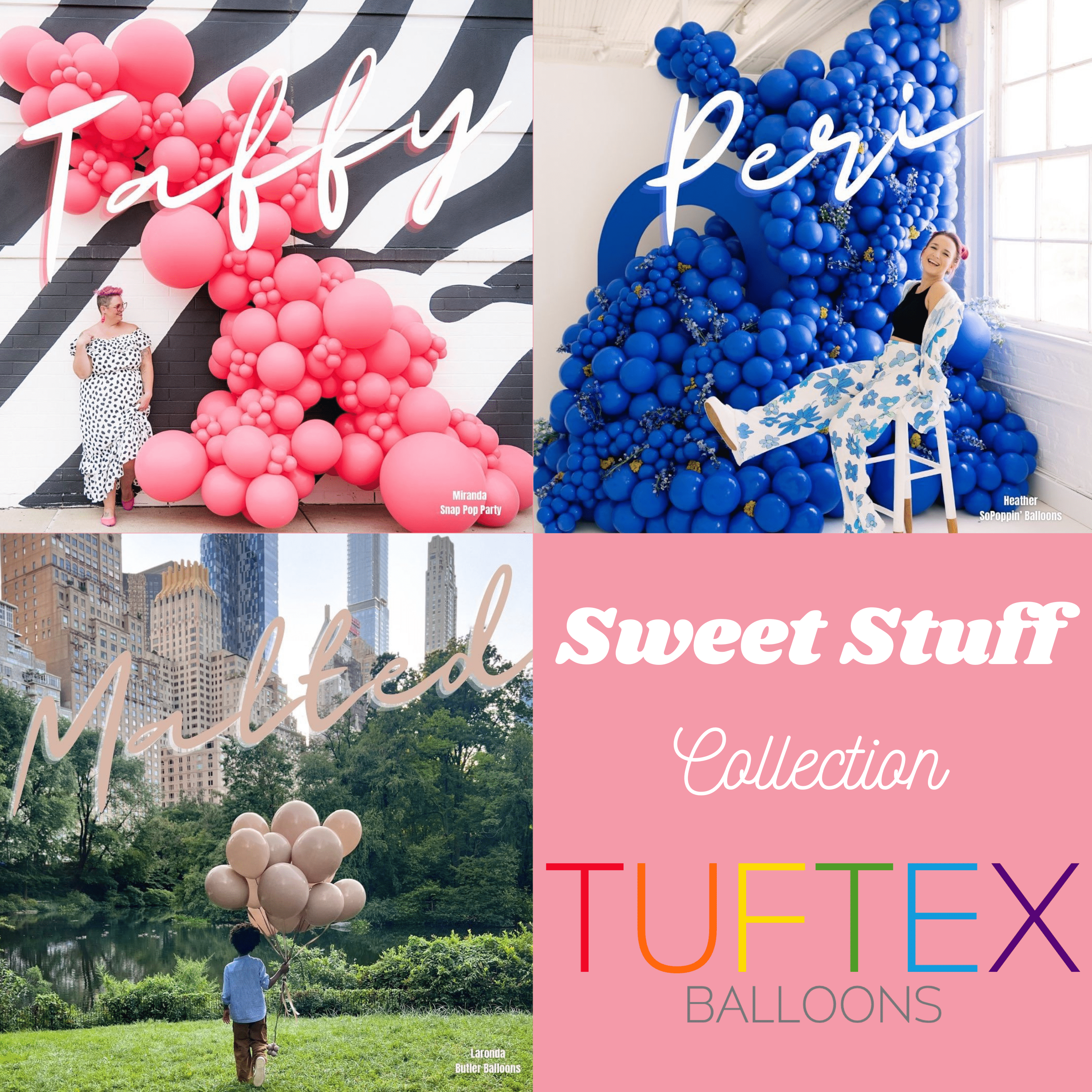 Balloons2Go Balloons TUFTEX Sweet Stuff Latex Collection | All Sizes Tuftex Sweet Stuff Latex Balloon Collection | Pastel Mix