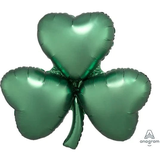 Balloons2Go Balloons 29 inch SATIN EMERALD SHAMROCK Balloon 29 inch SATIN EMERALD SHAMROCK Balloon