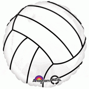 Balloons2Go Balloons 18" Championship Volleyball Foil Balloon 18in Championship Volleyball Foil Balloon | Sports Decor