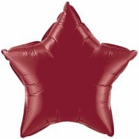 qualatex Balloons 20" Burgandy star foil balloon 20" Burgandy star foil balloon