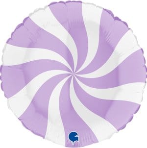 sempertex Balloons 36" Candy Swirl Matte Lilac Foil Balloon 36" Candy Swirl Matte Lilac Foil Balloon