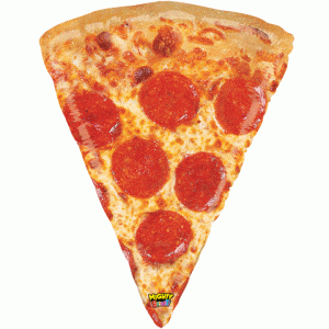 Balloons2Go Balloons 34" Mighty Pizza Mighty Bright Balloon 34" Mighty Pizza Mighty Bright Balloon