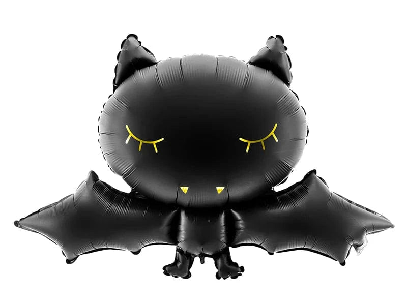 Balloons2Go Balloons Black & Gold Bat Foil Balloon 30in. 30in Black & Gold Bat Foil Balloon | Halloween Theme