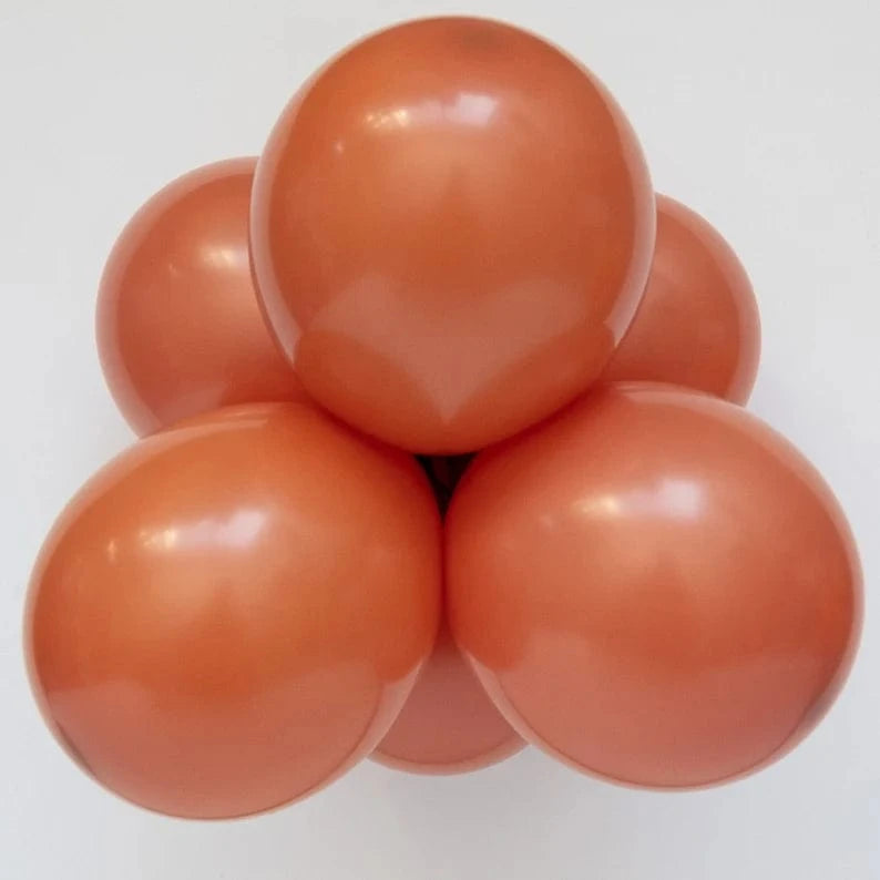 Balloons2Go Burnt Orange TUFTEX Deluxe Round Latex Colors | 24" 3 ct TUFTEX Deluxe Round Latex Colors | 24" 3 ct