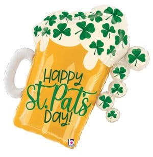 sempertex Balloons 27" St. Patrick's Beer Shamrocks Foil Shape 27" St. Patrick's Beer Shamrocks Foil Shape