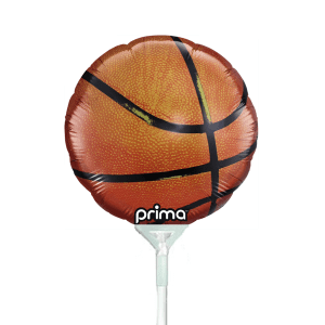 prima Balloons 9" Basketball Air-Fill Foil Balloon 9" Basketball Air-Fill Foil Balloon