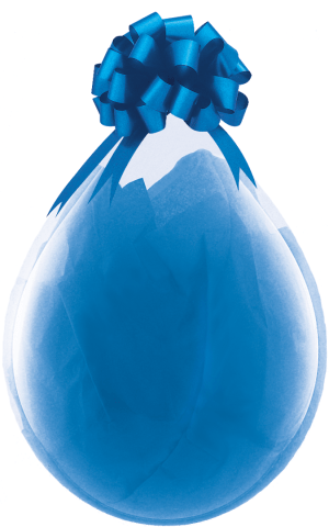 Balloons2Go Balloons 18in DIAMOND CLEAR Clear Stuffing Balloons (25ct) 18in Diamond Clear Stuffing Balloons - 25ct | Crystal Clear Latex