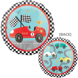 Balloons2Go Balloons 18" Race Cars foil balloon 1ct 18" Race Cars foil balloon 1ct