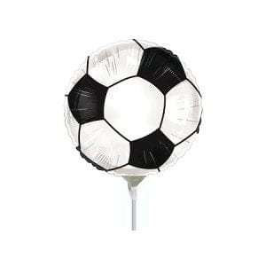 Balloons2Go Balloons 4" Soccer Ball Air-Fill Foil Balloon 4" Soccer Ball Air-Fill Foil Balloon