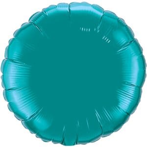 Balloons2Go 18" Teal Round Foil balloon 18" Teal Round Foil balloon
