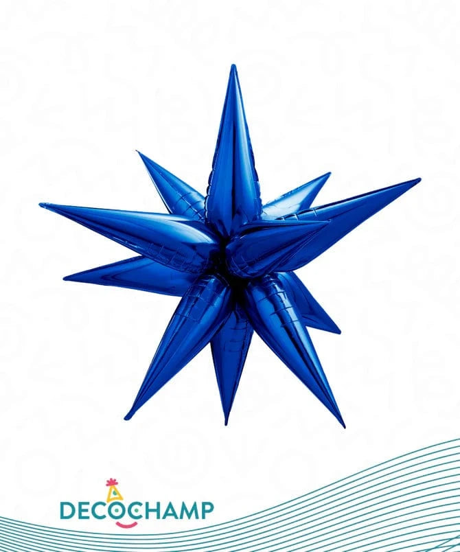 Balloons2Go Balloons Navy Blue / 26 Inch Decochamp Starburst All Sizes Decochamp Starburst All Sizes
