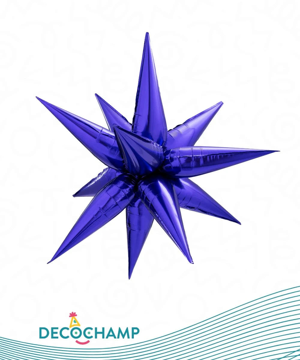 Balloons2Go Balloons Purple / 26 Inch Decochamp Starburst All Sizes Decochamp Starburst All Sizes