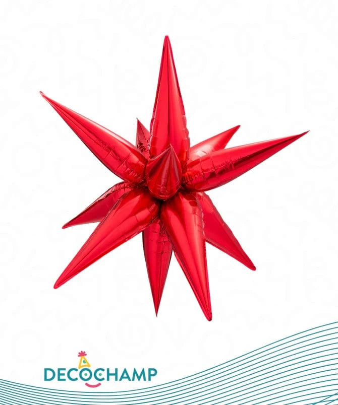 Balloons2Go Balloons Red / 26 Inch Decochamp Starburst All Sizes Decochamp Starburst All Sizes
