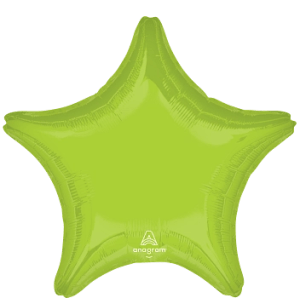 Balloons2Go Balloons 19" Lime Green Star Foil Balloon 19" Lime Green Star Foil Balloon